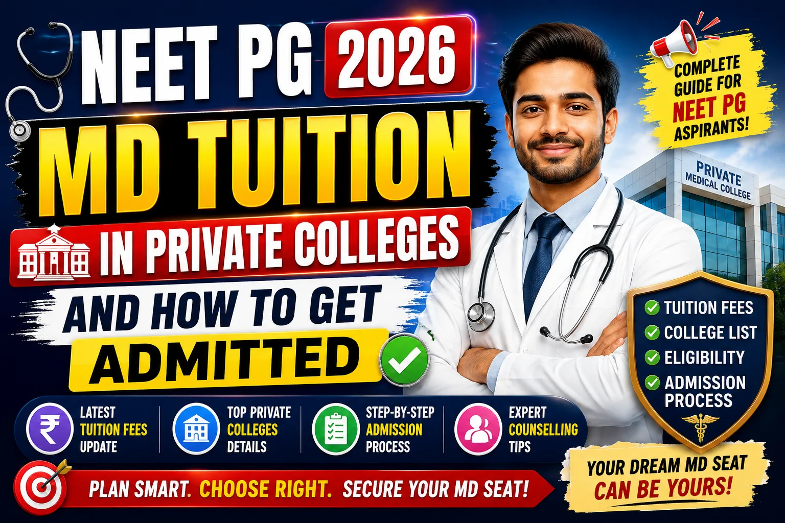 NEET PG 2026: MD Tuition in Private Colleges and How to Get Admitted
